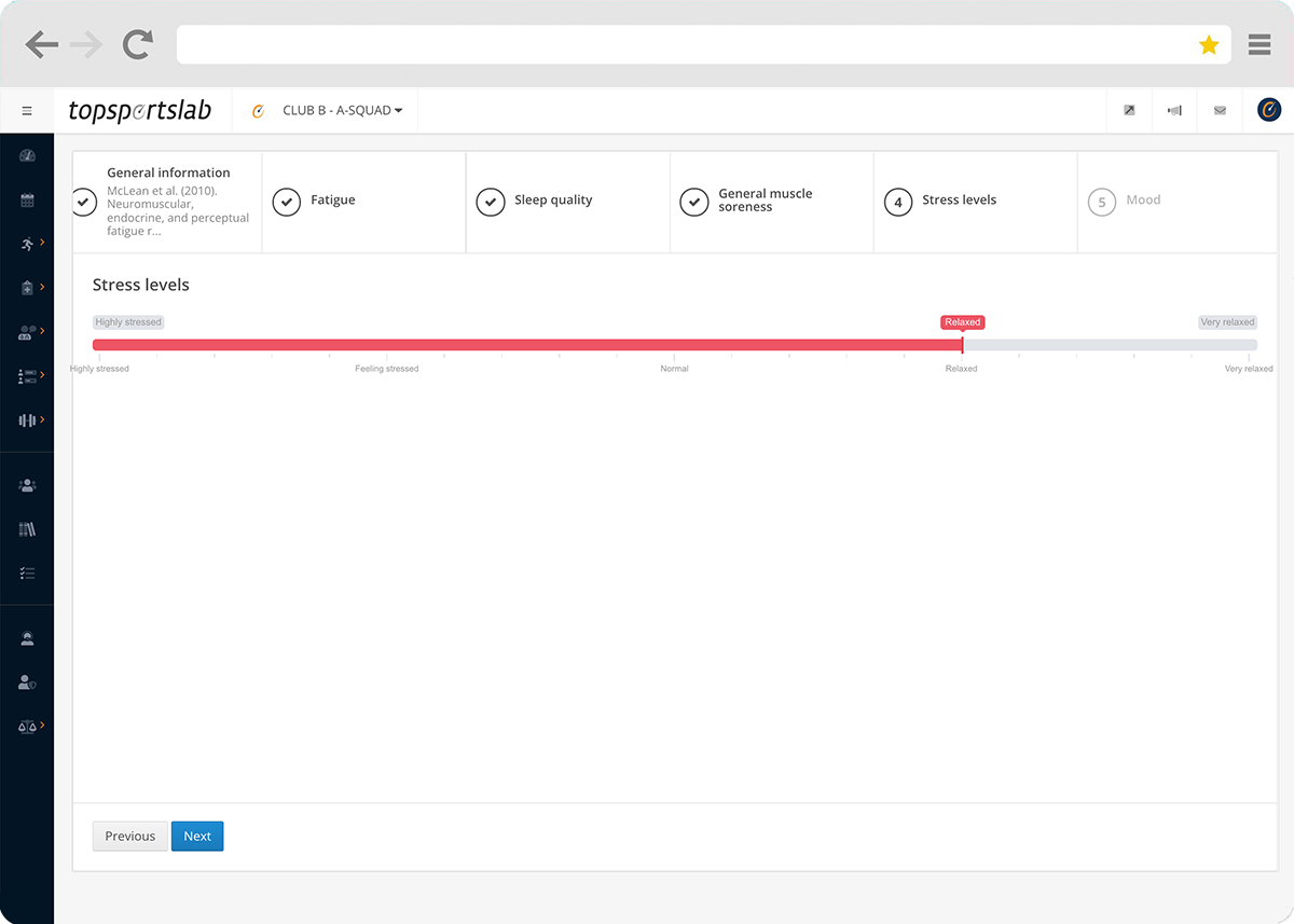 Custom question types in Topsportslab platform