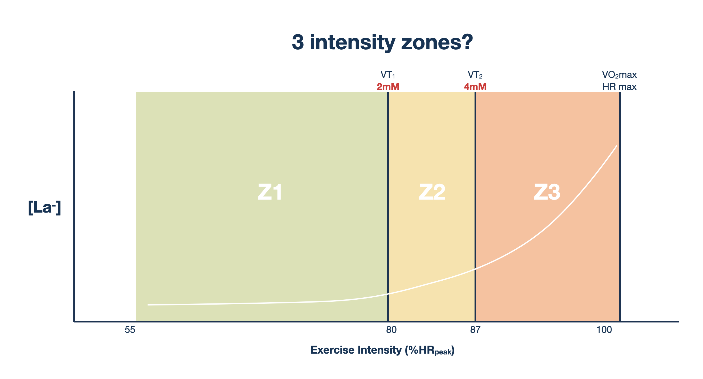 Training intensity zones